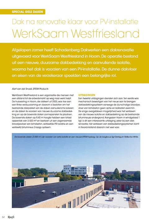 EPDM Products BV in Roofs maart 2022